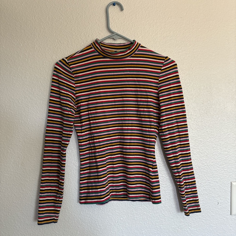 Only Multicolor Striped Long Sleeve Top